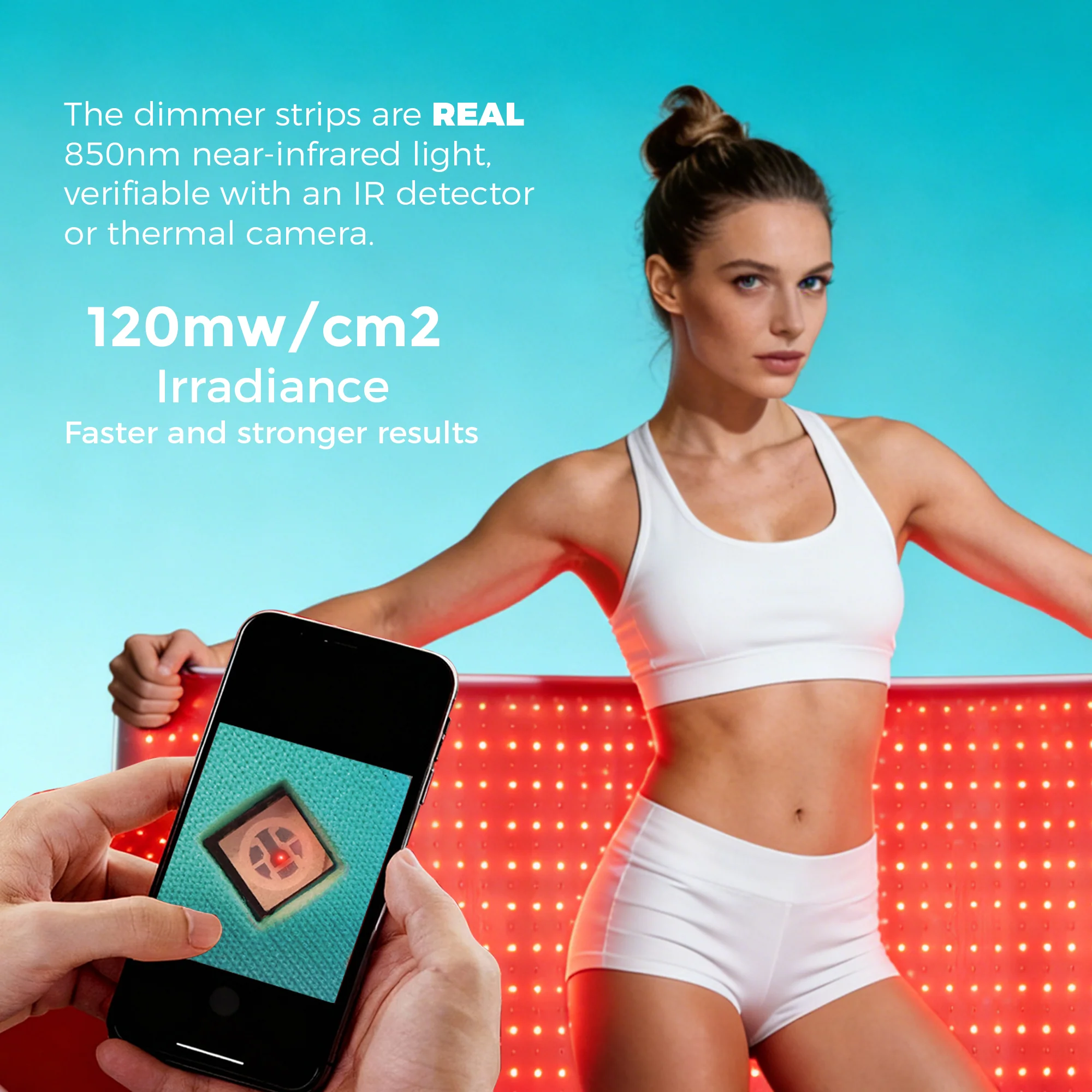 QuasarMD MintWave Full-Body Red + NIR Light Therapy Mat - Image 3