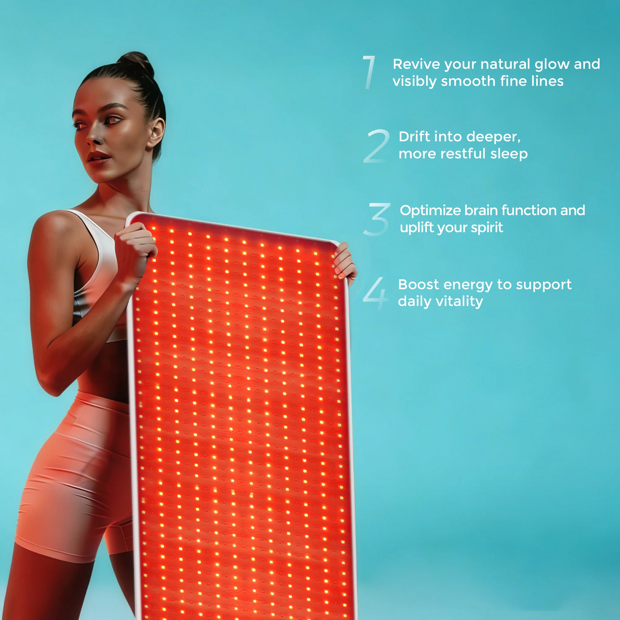 QuasarMD MintWave Full-Body Red + NIR Light Therapy Mat - Image 4